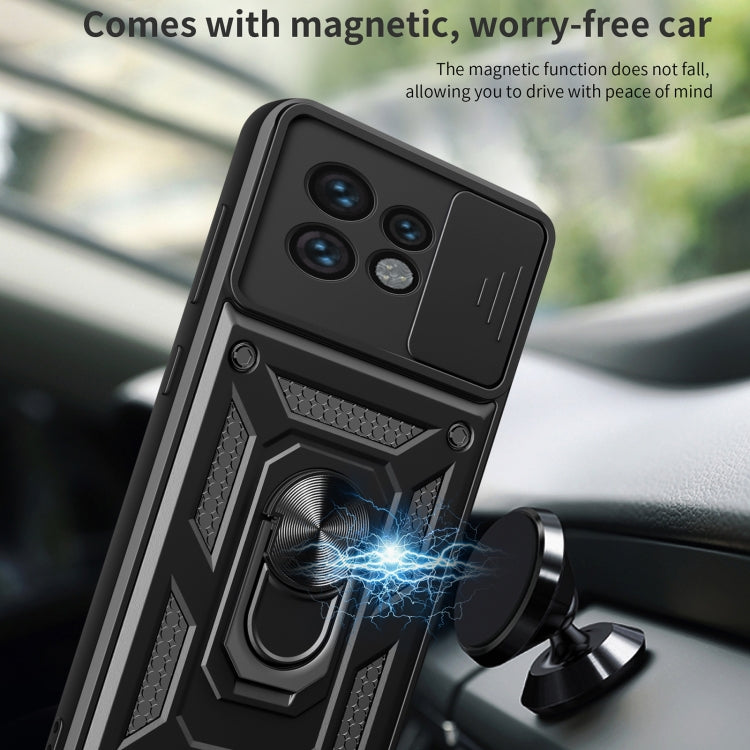 For Motorola Edge 40 Pro Sliding Camera Cover Design TPU+PC Phone Case(Black) - free shipping - PMC TechLife - Order now!