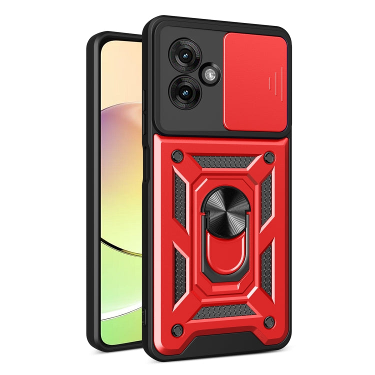 For Motorola Moto G55 Sliding Camera Cover Design TPU+PC Phone Case(Red) - free shipping - PMC TechLife - Order now!
