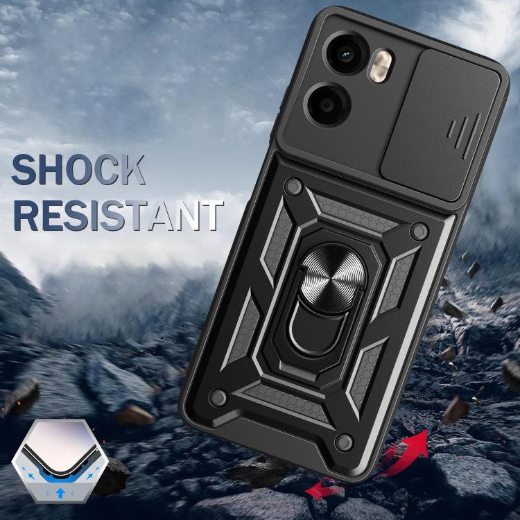 For Motorola Moto G05 Sliding Camera Cover Design TPU+PC Phone Case(Gold) - free shipping - PMC TechLife - Order now!