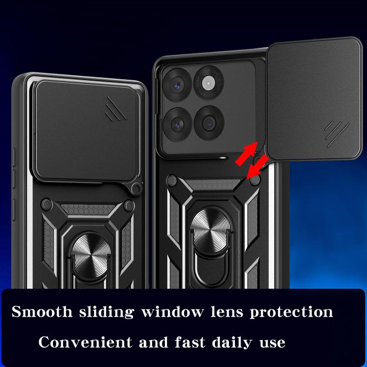 For Motorola Edge 60 Fusion Sliding Camera Cover Design TPU+PC Phone Case(Gold) - free shipping - PMC TechLife - Order now!
