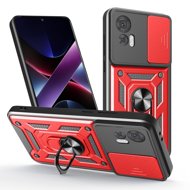 For Motorola Edge 30 Neo Sliding Camera Cover Design TPU+PC Phone Case(Red) - free shipping - PMC TechLife - Order now!