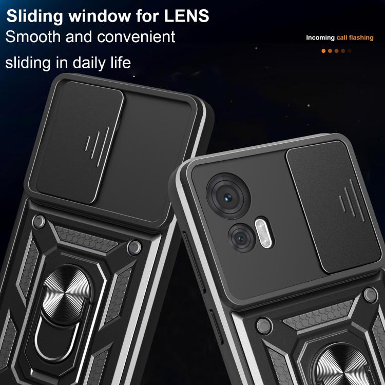 For Motorola Edge 30 Neo Sliding Camera Cover Design TPU+PC Phone Case(Blue) - free shipping - PMC TechLife - Order now!