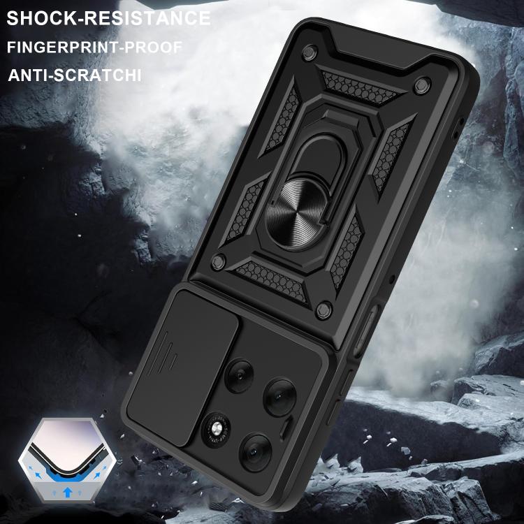 For Motorola Moto G56 5G Sliding Camera Cover Design TPU+PC Phone Case(Blue) - free shipping - PMC TechLife - Order now!