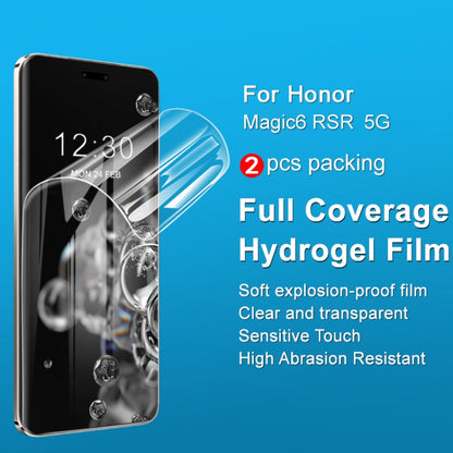 For Honor Magic6 RSR Porsche Design 2pcs imak Curved Full Screen Hydrogel Film Protector - Honor Tempered Glass by imak | Online Shopping South Africa | PMC Jewellery | Buy Now Pay Later Mobicred