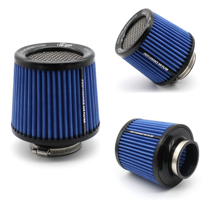 XH-UN077-079 Car High Flow Cold Cone Engine Air Intake Filter, Size:101mm(Blue) - Air Intake System by PMC Jewellery | Online Shopping South Africa | PMC Jewellery | Buy Now Pay Later Mobicred