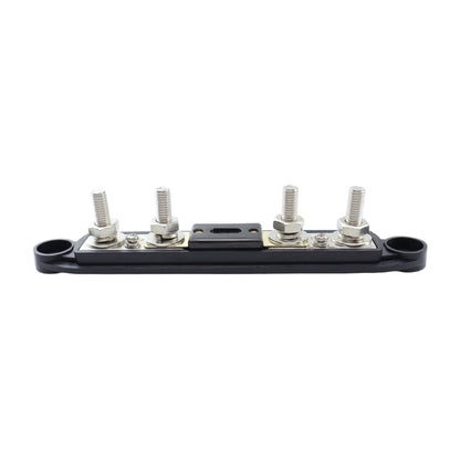 CP-4124-01 RV Yacht M8 Single Row 4-way Power Distribution Block Busbar with Cover with 300A Fuse - Booster Cable & Clip by PMC Jewellery | Online Shopping South Africa | PMC Jewellery | Buy Now Pay Later Mobicred