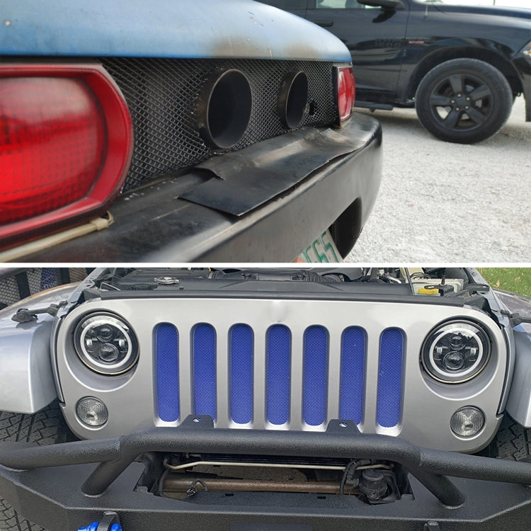 XH-6013 100x33cm Universal Car Grill Mesh Aluminum Alloy Grille Insert Bumper, Type:Small Hole(Red) - Front Grille Decoration Strip by PMC TechLife | Online Shopping South Africa | PMC TechLife | Buy Now Pay Later Mobicred