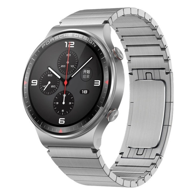 For Huawei Watch 4 / 4 Pro One Bead Stainless Steel Watch Band(Silver) - Watch Bands by PMC TechLife | Online Shopping South Africa | PMC TechLife