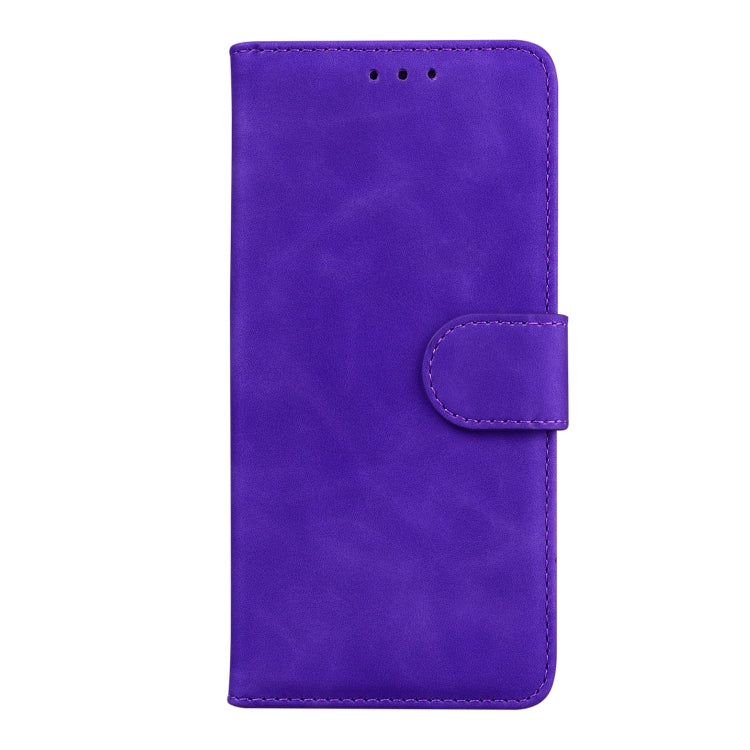 For Xiaomi Redmi K70E / Poco X6 Pro Skin Feel Pure Color Flip Leather Phone Case(Purple) - K70E Cases by PMC Jewellery | Online Shopping South Africa | PMC Jewellery | Buy Now Pay Later Mobicred