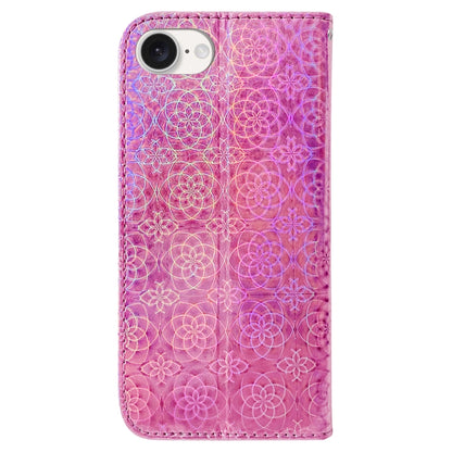 For iPhone SE 2024 Colorful Magnetic Buckle Leather Phone Case(Pink) - More iPhone Cases by PMC Jewellery | Online Shopping South Africa | PMC Jewellery | Buy Now Pay Later Mobicred