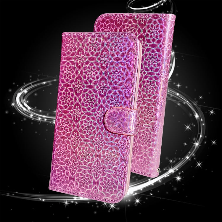 For iPhone 16 Colorful Magnetic Buckle Leather Phone Case(Pink) - iPhone 16 Cases by PMC TechLife | Online Shopping South Africa | PMC TechLife | Buy Now Pay Later Mobicred