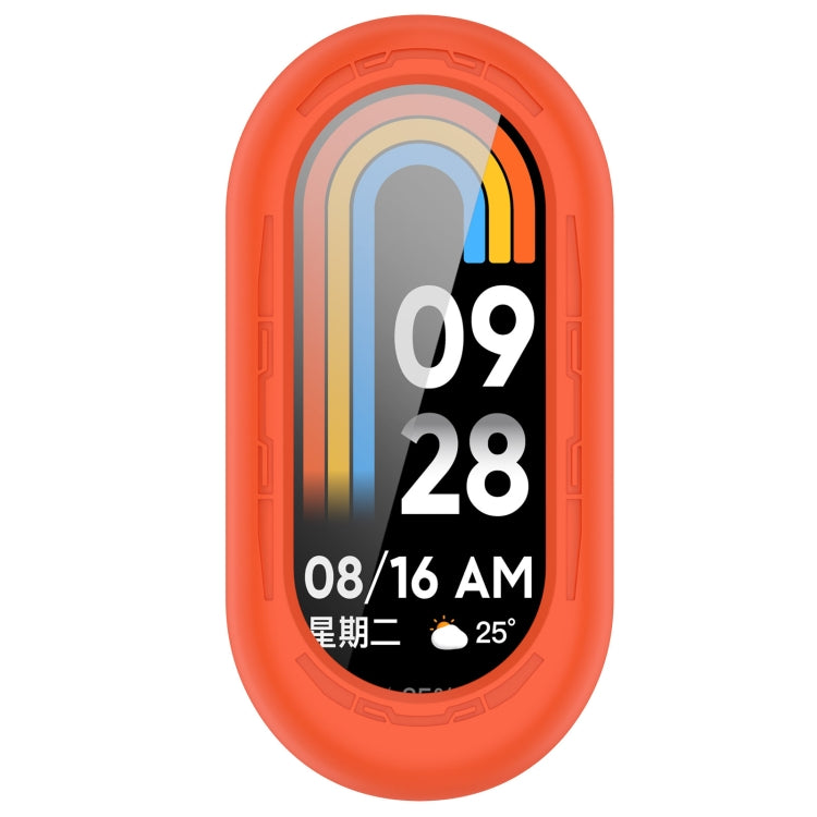 For Xiaomi Mi Band 8 Pure Color Silicone Watch Protective Case(Official Orange) - Watch Cases by PMC TechLife | Online Shopping South Africa | PMC TechLife