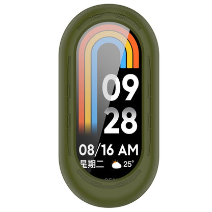 For Xiaomi Mi Band 8 Pure Color Silicone Watch Protective Case(Army Green) - Watch Cases by PMC Jewellery | Online Shopping South Africa | PMC Jewellery