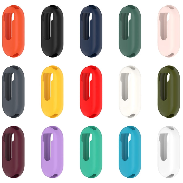 For Xiaomi Mi Band 8 Pure Color Silicone Watch Protective Case(White) - Watch Cases by PMC TechLife | Online Shopping South Africa | PMC TechLife