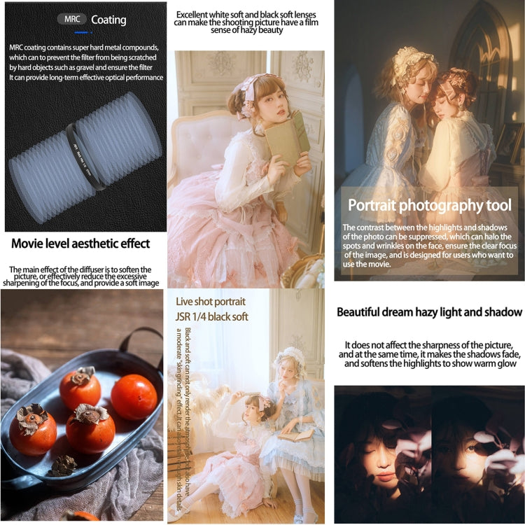 JSR Black Mist Filter Camera Lens Filter, Size:86mm(1/8 Filter) - free shipping - PMC TechLife - Order now!