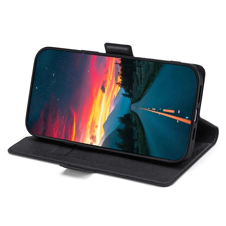 For vivo Y03 4G Ultra-thin Voltage Side Buckle Horizontal Flip Leather Phone Case(Black) - vivo Cases by PMC TechLife | Online Shopping South Africa | PMC TechLife | Buy Now Pay Later Mobicred
