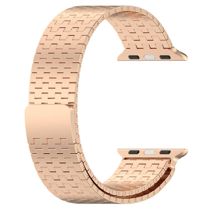 For Apple Watch Ultra 2 49mm Magnetic Buckle Stainless Steel Metal Watch Band(Rose Gold) - Watch Bands by PMC Jewellery | Online Shopping South Africa | PMC Jewellery | Buy Now Pay Later Mobicred