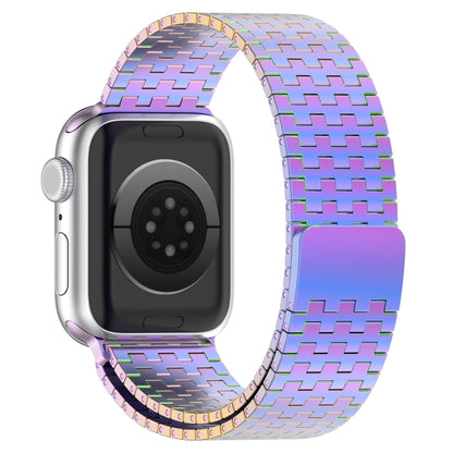 For Apple Watch Ultra 2 49mm Magnetic Buckle Stainless Steel Metal Watch Band(Colorful) - Watch Bands by PMC Jewellery | Online Shopping South Africa | PMC Jewellery | Buy Now Pay Later Mobicred