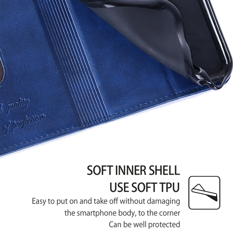 For Honor Magic6 Pro Cow Texture Magnetic Leather Phone Case(Blue) - free shipping - PMC Jewellery - Order now!