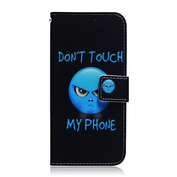 For iPhone 16 Plus Coloured Drawing Flip Leather Phone Case(Anger) - iPhone 16 Plus Cases by PMC TechLife | Online Shopping South Africa | PMC TechLife | Buy Now Pay Later Mobicred