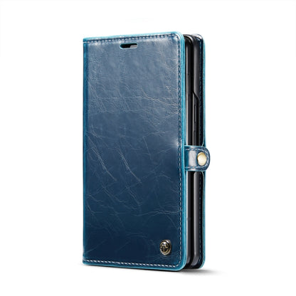 For Google Pixel Fold CaseMe 003 Crazy Horse Texture Leather Phone Case(Blue) - Google Cases by CaseMe | Online Shopping South Africa | PMC Jewellery | Buy Now Pay Later Mobicred