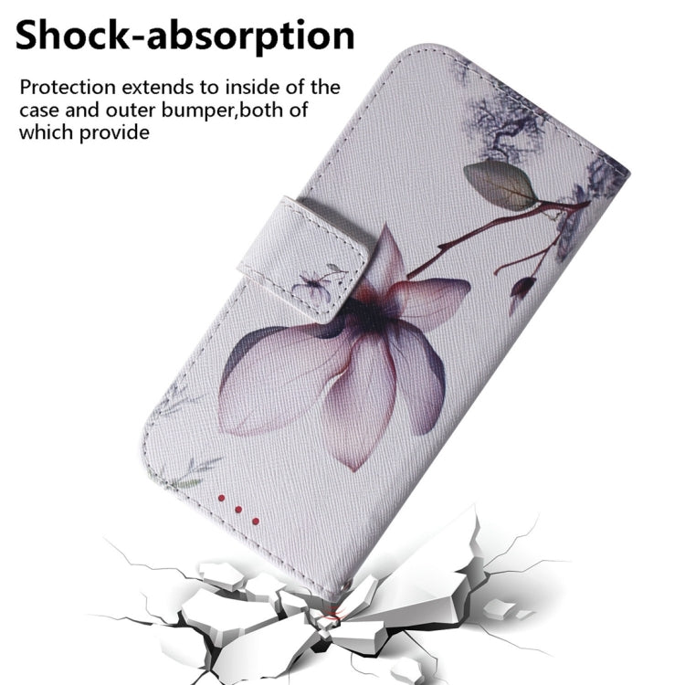 For Xiaomi Redmi Note 13 Pro+ 5G Coloured Drawing Flip Leather Phone Case(Magnolia) - Note 13 Pro+ Cases by PMC TechLife | Online Shopping South Africa | PMC TechLife | Buy Now Pay Later Mobicred
