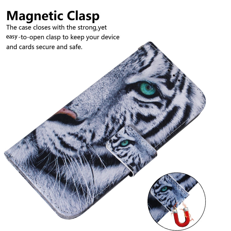 For Xiaomi Redmi K70E / Poco X6 Pro Coloured Drawing Flip Leather Phone Case(Tiger) - K70E Cases by PMC TechLife | Online Shopping South Africa | PMC TechLife | Buy Now Pay Later Mobicred