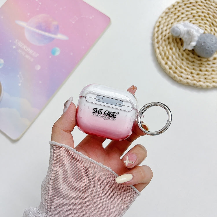 For AirPods Pro 2 Transparent Glitter Bluetooth Earphone Protective Case(Red) - free shipping - PMC Jewellery - Order now!
