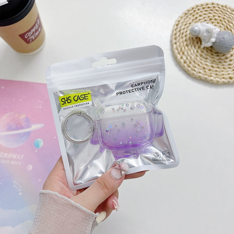 For AirPods 3 Transparent Glitter Bluetooth Earphone Protective Case(Green) - For AirPods 3 by PMC Jewellery | Online Shopping South Africa | PMC Jewellery | Buy Now Pay Later Mobicred