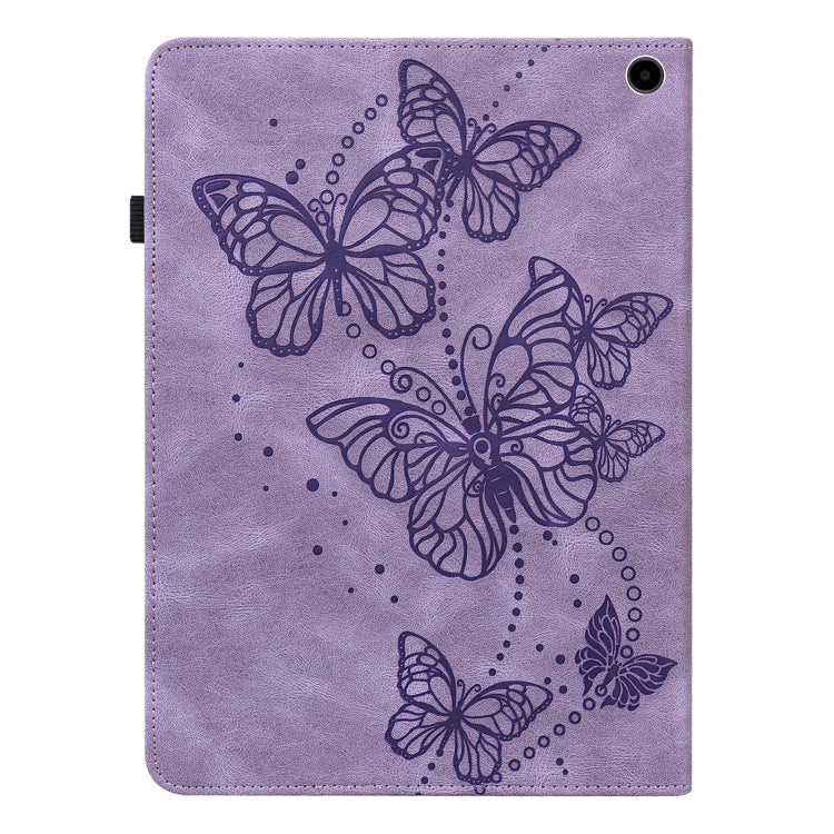 For Amazon Fire Max 11 Embossed Butterfly Pattern Leather Tablet Case(Purple) - free shipping - PMC TechLife - Order now!