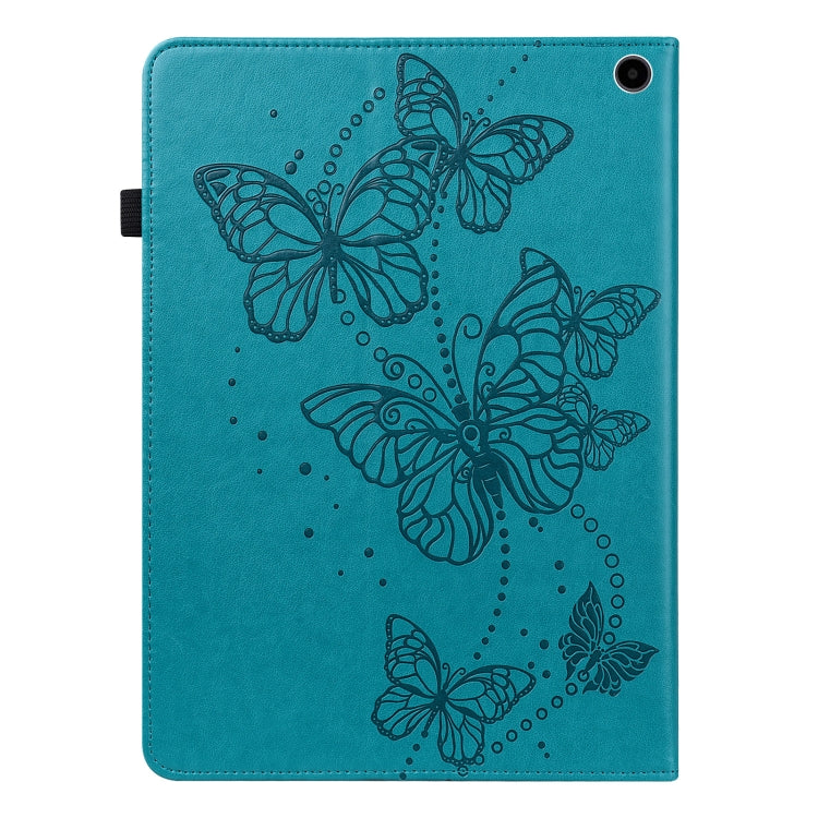 For Amazon Fire Max 11 Embossed Butterfly Pattern Leather Tablet Case(Blue) - Amazon by PMC TechLife | Online Shopping South Africa | PMC TechLife | Buy Now Pay Later Mobicred
