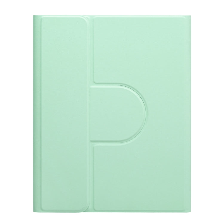 For iPad 10th Gen 10.9 2022 Round Button 360 Degree Rotatable Bluetooth Keyboard Leather Case(Mint Green) - Universal by PMC TechLife | Online Shopping South Africa | PMC TechLife