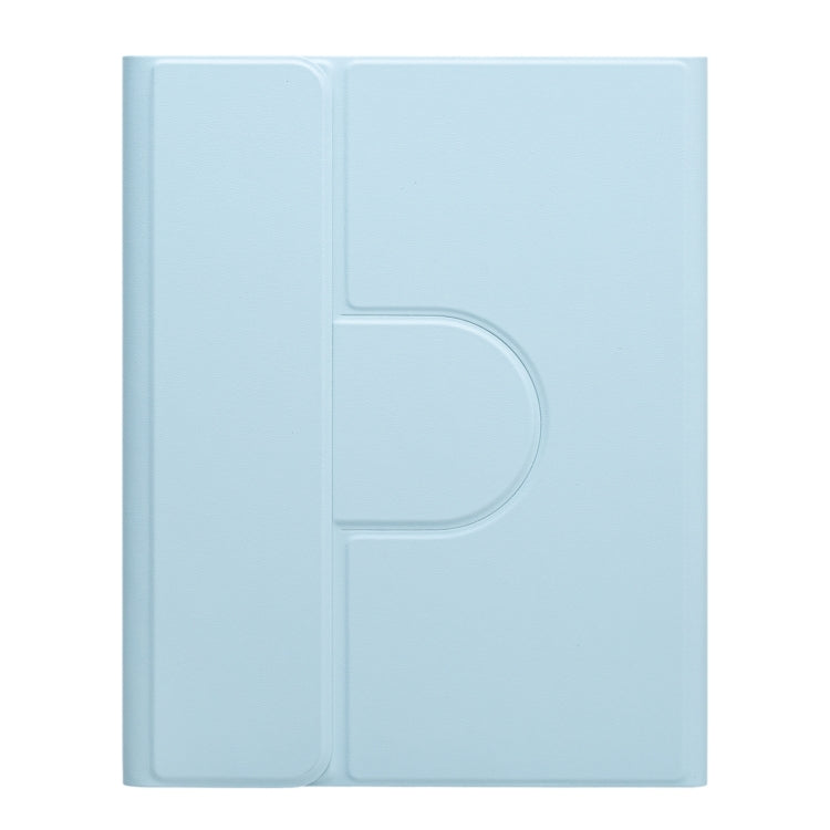 For iPad Air 2022 / iPad Pro 11 2021 Round Button 360 Degree Rotatable Bluetooth Keyboard Leather Case(Sky Blue) - Universal by PMC TechLife | Online Shopping South Africa | PMC TechLife