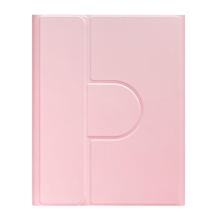For iPad Air 2022 / iPad Pro 11 2021 Round Button 360 Degree Rotatable Bluetooth Keyboard Leather Case(Pink) - Universal by PMC TechLife | Online Shopping South Africa | PMC TechLife