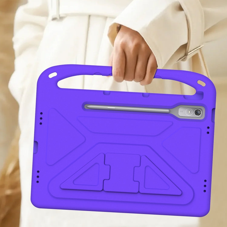 For Lenovo Tab P12 12.7 Handle Portable EVA Shockproof Tablet Case(Purple) - Lenovo by PMC TechLife | Online Shopping South Africa | PMC TechLife