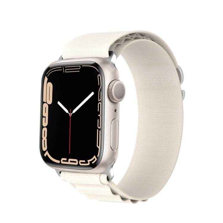 For Apple Watch SE 2022 44mm DUX DUCIS GS Series Nylon Loop Watch Band(Starlight) - Watch Bands by DUX DUCIS | Online Shopping South Africa | PMC Jewellery | Buy Now Pay Later Mobicred