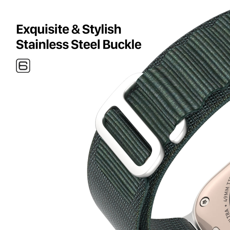 For Apple Watch SE 40mm DUX DUCIS GS Series Nylon Loop Watch Band(Green) - Watch Bands by DUX DUCIS | Online Shopping South Africa | PMC Jewellery | Buy Now Pay Later Mobicred