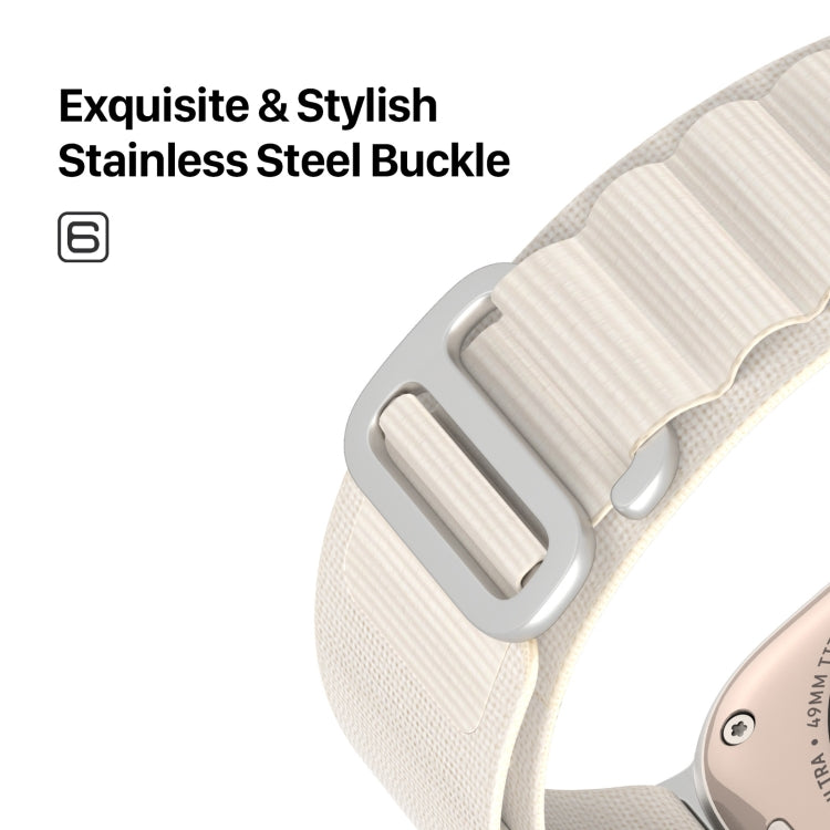 For Apple Watch Series 5 40mm DUX DUCIS GS Series Nylon Loop Watch Band(Starlight) - Watch Bands by DUX DUCIS | Online Shopping South Africa | PMC Jewellery | Buy Now Pay Later Mobicred