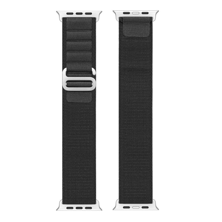 For Apple Watch Series 4 44mm DUX DUCIS GS Series Nylon Loop Watch Band(Black) - Watch Bands by DUX DUCIS | Online Shopping South Africa | PMC Jewellery | Buy Now Pay Later Mobicred