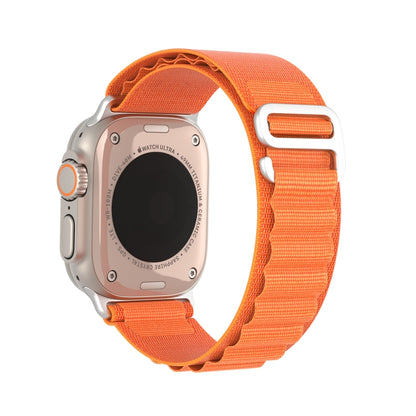 For Apple Watch Series 4 44mm DUX DUCIS GS Series Nylon Loop Watch Band(Orange) - Watch Bands by DUX DUCIS | Online Shopping South Africa | PMC Jewellery | Buy Now Pay Later Mobicred