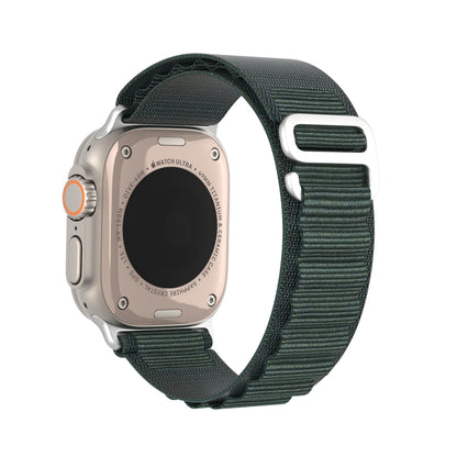 For Apple Watch Series 4 40mm DUX DUCIS GS Series Nylon Loop Watch Band(Green) - Watch Bands by DUX DUCIS | Online Shopping South Africa | PMC Jewellery | Buy Now Pay Later Mobicred