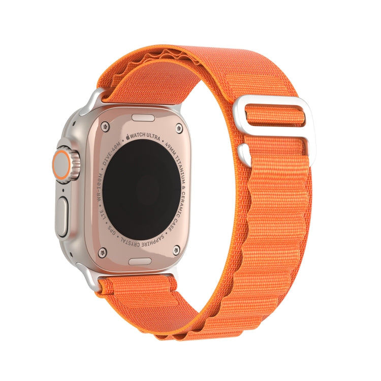 For Apple Watch Series 3 42mm DUX DUCIS GS Series Nylon Loop Watch Band(Orange) - Watch Bands by DUX DUCIS | Online Shopping South Africa | PMC Jewellery | Buy Now Pay Later Mobicred