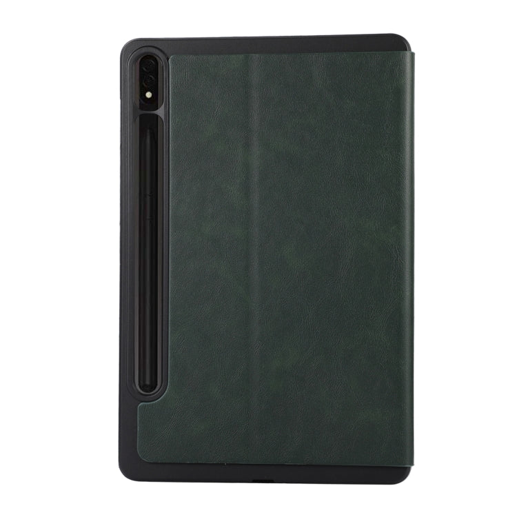 For Samsung Galaxy Tab S9 TPU Flip Tablet Protective Leather Case(Green) - Galaxy Tab S9 Cases by PMC Jewellery | Online Shopping South Africa | PMC Jewellery | Buy Now Pay Later Mobicred