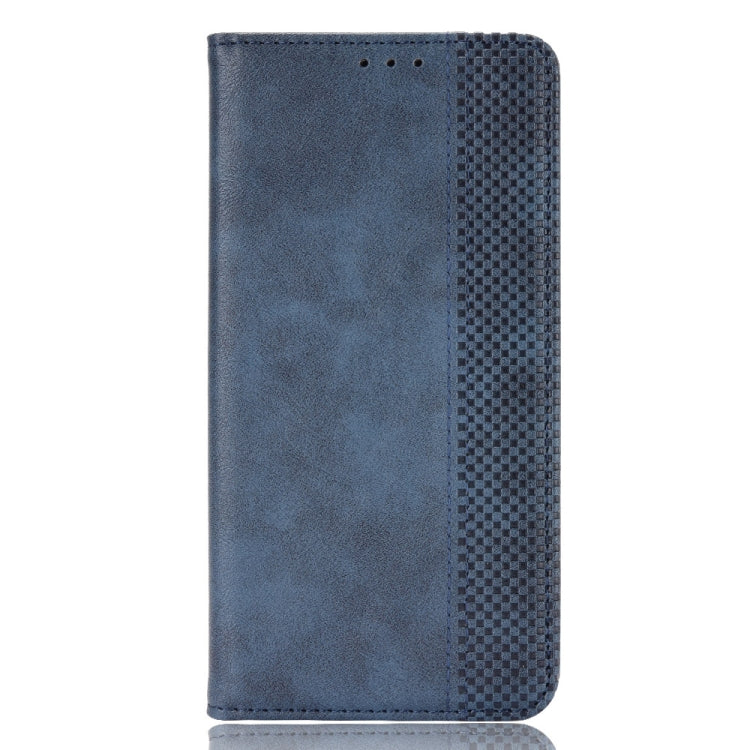 For Ulefone Note 15 Magnetic Buckle Retro Texture Leather Phone Case(Blue) - Ulefone Cases by PMC Jewellery | Online Shopping South Africa | PMC Jewellery | Buy Now Pay Later Mobicred