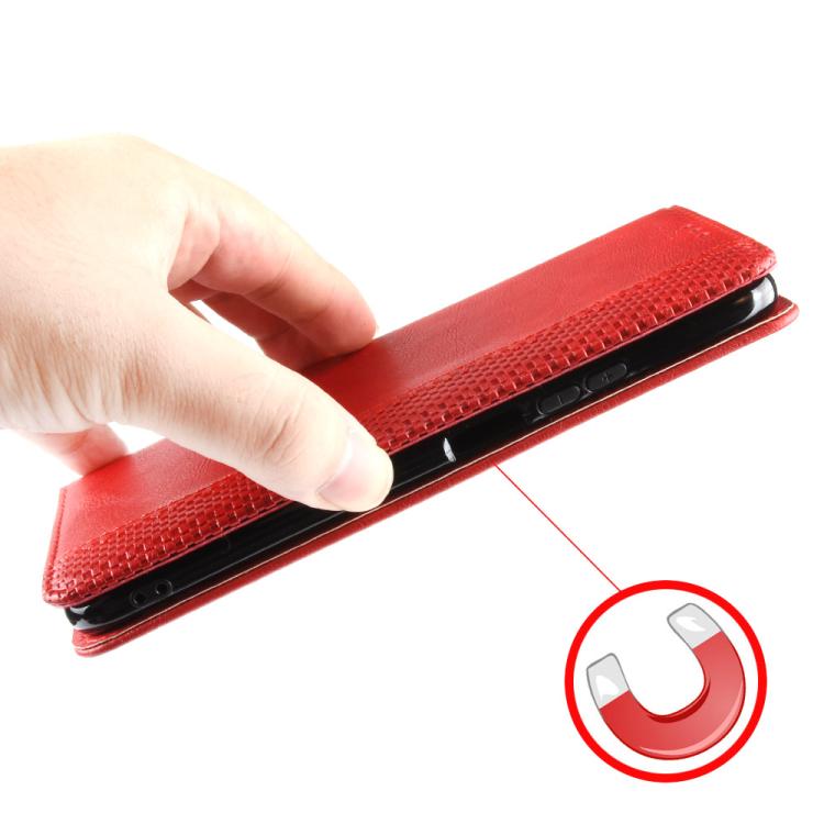 For Ulefone Note 20 Pro Magnetic Buckle Retro Texture Leather Phone Case(Red) - Ulefone Cases by PMC TechLife | Online Shopping South Africa | PMC TechLife | Buy Now Pay Later Mobicred