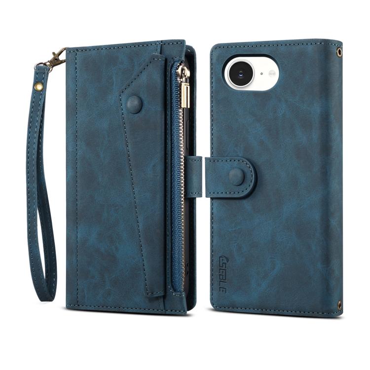 For iPhone 16e ESEBLE Retro Frosted RFID Flip Leather Phone Case(Dark Green) - iPhone 16e Cases by ESEBLE | Online Shopping South Africa | PMC TechLife | Buy Now Pay Later Mobicred