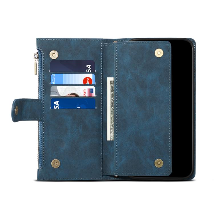 For iPhone 16e ESEBLE Retro Frosted RFID Flip Leather Phone Case(Dark Green) - iPhone 16e Cases by ESEBLE | Online Shopping South Africa | PMC TechLife | Buy Now Pay Later Mobicred