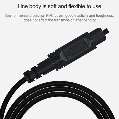 20m EMK OD2.2mm Digital Audio Optical Fiber Cable Plastic Speaker Balance Cable(Black) - Audio Optical Cables by EMK | Online Shopping South Africa | PMC Jewellery | Buy Now Pay Later Mobicred