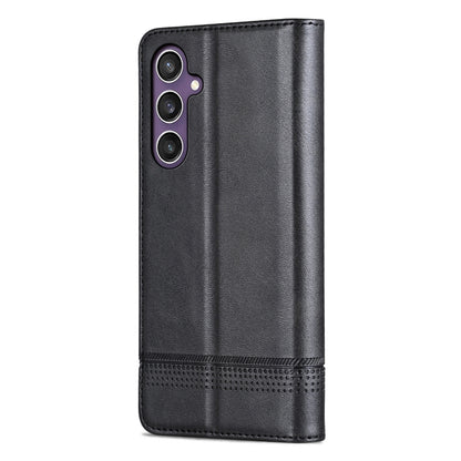 For Samsung Galaxy S24 5G AZNS Magnetic Calf Texture Flip Leather Phone Case(Black) - Galaxy S24 5G Cases by AZNS | Online Shopping South Africa | PMC Jewellery | Buy Now Pay Later Mobicred