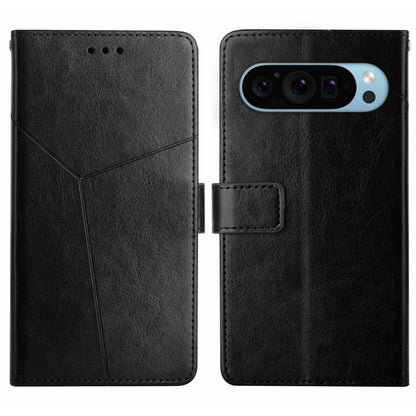 For Google Pixel 9 Pro Y-shaped Pattern Flip Leather Phone Case(Black) - Google Cases by PMC Jewellery | Online Shopping South Africa | PMC Jewellery | Buy Now Pay Later Mobicred